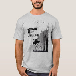 巧妙なキツネやる気を起こさせるデザイン Tシャツ