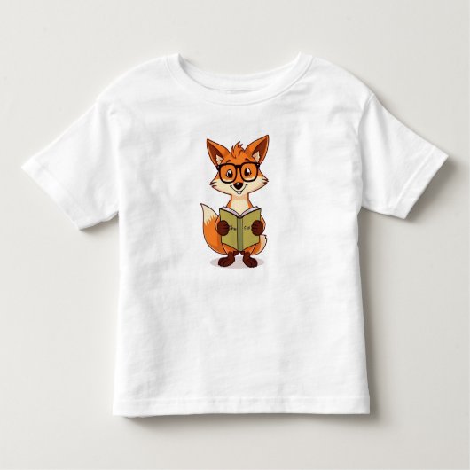 巧妙なキツネ トドラーTシャツ (正面)