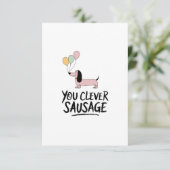 巧妙なソーセージおめでとう サンキューカード (スタンド正面)