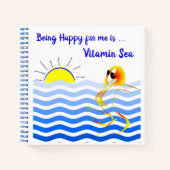 巧妙なビーチジャーナル ノートブック (正面)