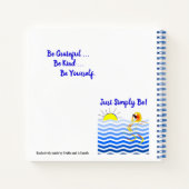 巧妙なビーチジャーナル ノートブック (裏面)