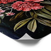 巧妙なフローラ配置 ポスター (角)