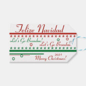 巧妙な包装紙 ギフトタグ (正面(横))