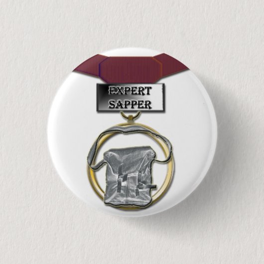 巧妙な工兵メダルボタン 缶バッジ (正面)