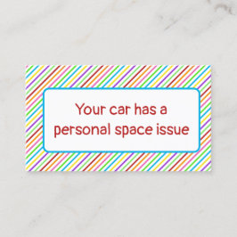 巧妙な悪い駐車場 コーリングカード