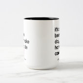 巧妙な手作りカードメーカーのためのパーソナライズされたマグカップ ツートーンマグカップ (中央)