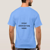 巧妙な水彩定義サイクリングテンプレート Tシャツ (裏面)