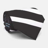 巧妙な白と青の幾何学的な斜線 ネクタイ (ロール)