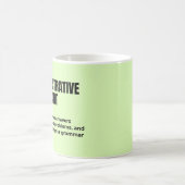 巧妙な管理アシスタントの定義 コーヒーマグカップ (中央)