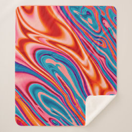 巧妙な配色 シェルパブランケット