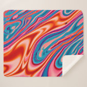 巧妙な配色 シェルパブランケット (正面(横))