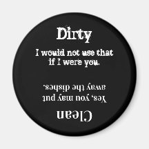 巧妙な食洗機マグネットのクリーンまたはダーティ