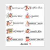 巧妙なOwlsカスタム複数の名前ステッカー シール (シート)