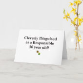 巧妙に偽装された50歳！ カード (黄色い花)