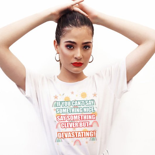 巧妙に壊滅的な引用文ティー Tシャツ