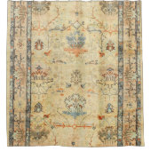 巧妙に素晴らし細工された黄色い埃っぽいブルースグレイ  シャワーカーテン (正面)