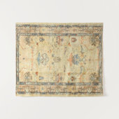 巧妙に素晴らし細工された黄色い埃っぽいブルースグレイ  タペストリー (正面(横))