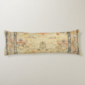 巧妙に素晴らし細工された黄色い埃っぽいブルースグレイ  ボディピロー (裏面)