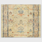 巧妙に素晴らし細工された黄色い埃っぽいブルースグレイ  ラッピングペーパー (フラット)