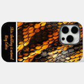 巧妙鮮やかなカタツムキン模様 Case-Mate iPhoneケース (裏面 (横))