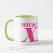 巨パーソナライズされた大ジャンボXL大型コーヒーマグ マグカップ (左)