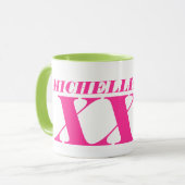 巨パーソナライズされた大ジャンボXL大型コーヒーマグ マグカップ (正面左)