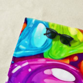 巨乳：アート鮮やかスタイル ビーチタオル (インサイチュ)