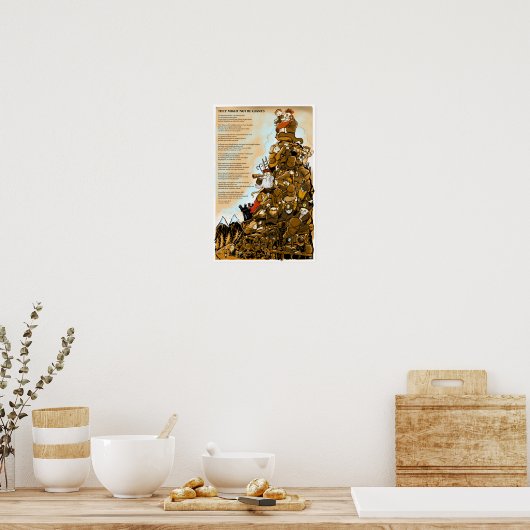 「巨人ではないかもしれない」詩のポスター ポスター (キッチン)