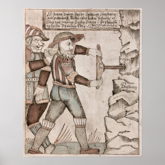 巨人のボーギはオーディンに説得された ポスター (正面)