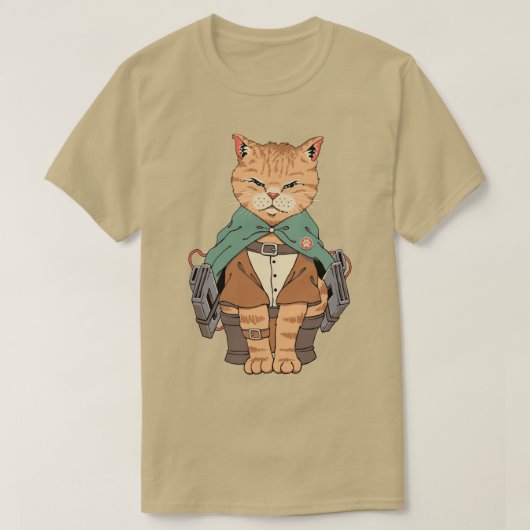 巨人の猫 Tシャツ (デザイン正面)