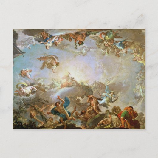 巨人の秋はオリンパスを包囲1764年(大井) ポストカード (正面)