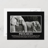 巨人の肩に立つことで進む ポストカード (正面/裏面)