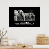 巨人の肩に立つことによる進歩XL ポスター (キッチン)