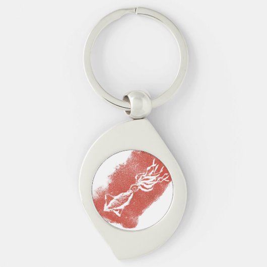 巨人イカはSF世界で名誉ある地位を占めている キーホルダー (正面)