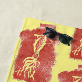 巨人イカはSF世界で名誉ある地位を占めている ビーチタオル (インサイチュ)