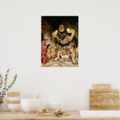 巨人ガリガントゥアと邪悪な老魔術師 ポスター (キッチン)