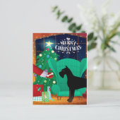 巨人シュナウザーサンタのクリスマスプレゼント シーズンポストカード (スタンド正面)