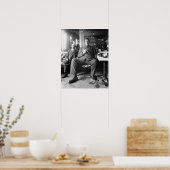 巨人ビールを飲む， 1910.ヴィンテージ写真 ポスター (キッチン)