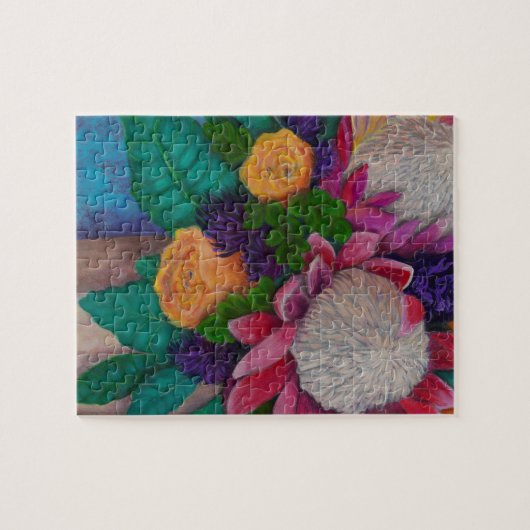 巨人プロテアスとオレンジバラ ジグソーパズル (横)