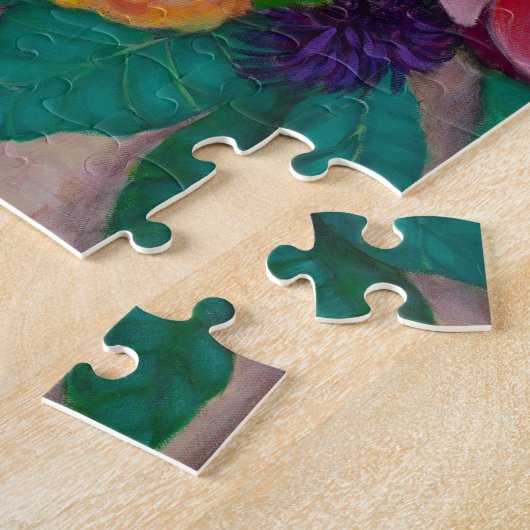 巨人プロテアスとオレンジバラ ジグソーパズル (側面)