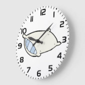 巨人漫画の枕 ラージ壁時計 (傾斜)