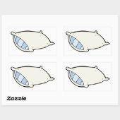 巨人漫画の枕 長方形シール (シート)