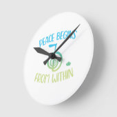 巨匠の贈り物霊気 ラウンド壁時計 (傾斜)