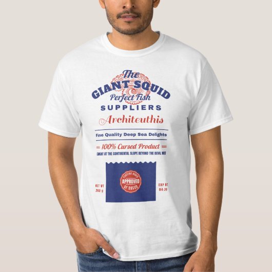 巨大いか漁業収入 Tシャツ (正面)