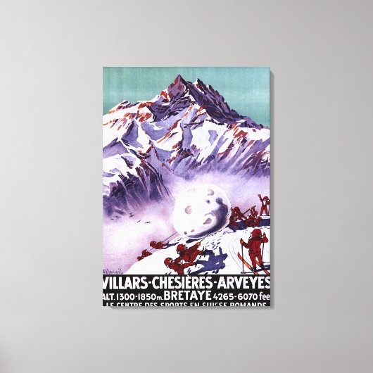 巨大いけな雪だるま式ポスター作成格言 キャンバスプリント (正面)