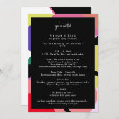 巨大おもしろいな珍しい結婚式招待状 招待状 (正面/裏面)