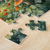 巨大お洒落赤ムスロオとのストリームによるコテージ ジグソーパズル (側面)