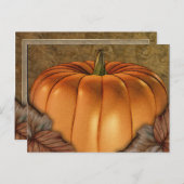 巨大かぼちゃ葉書 ポストカード (正面/裏面)