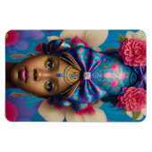 巨大かわいらしな弓帽子をかぶった王女 マグネット (横)