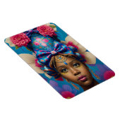 巨大かわいらしな弓帽子をかぶった王女 マグネット (右側)